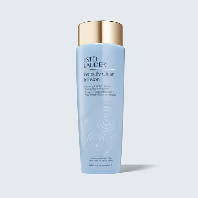 Estée Lauder Perfectly Clean Infusion Balancing Essence Lotion 400 ml - Lozione essenza riequilibrante con Aminoacidi ed Estratto di Fiori di Giglio Acquatico