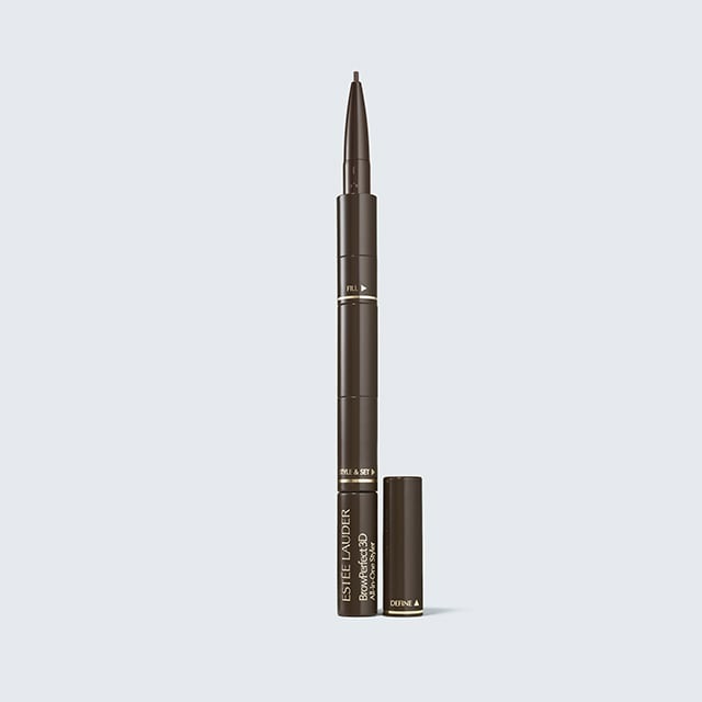 Estée Lauder BrowPerfect 3D All-in-One Styler Multi-Tasker - Matita, Polvere e Gel per Sopracciglia - Cool Brown e Seal Brown - 0.07g