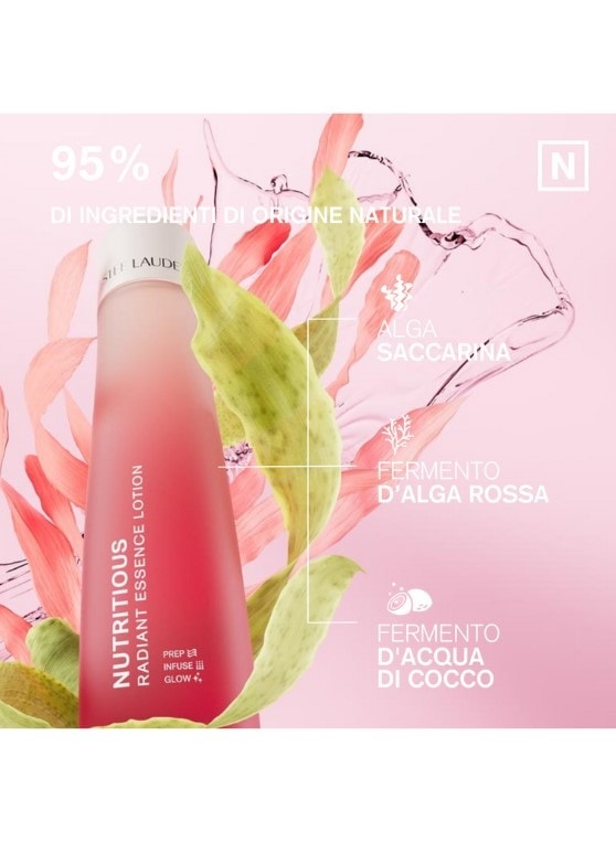 Estée Lauder Nutritious Radiant Essence Treatment Lotion 200 ml - Lozione Idratante per Viso, Riduce Pori e Rossori, Pelle Equilibrata e Illuminata