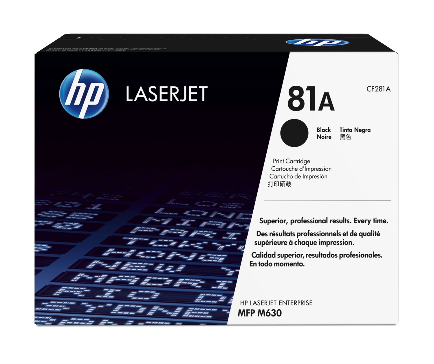 HP Toner Originale Nero 81A CF281A - Fino a 10.500 Pagine per LaserJet Enterprise M604/M605/M606