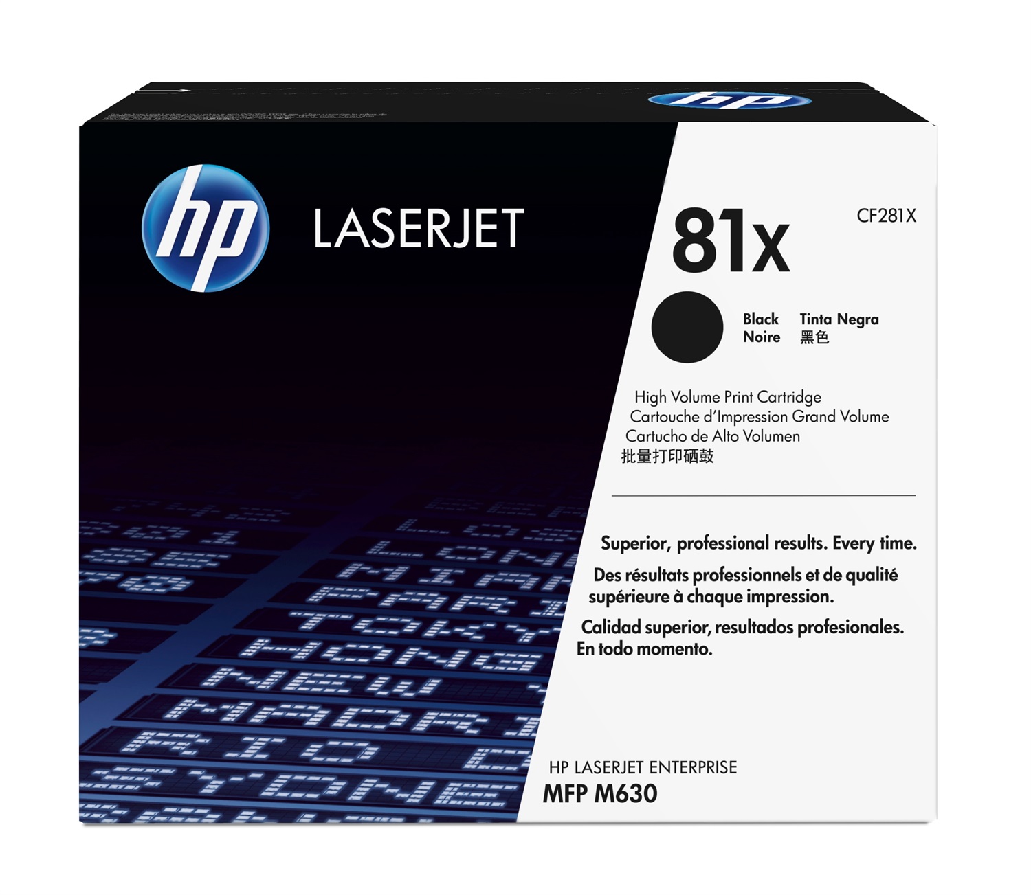 HP Toner Originale Nero CF281X 81X Alta Capacità - Fino a 25000 Pagine per LaserJet Enterprise