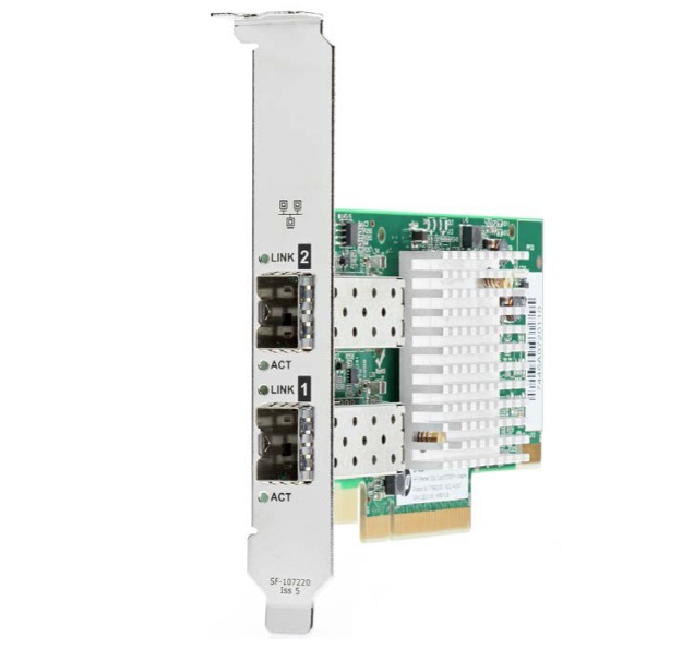 Hewlett Packard Enterprise 727055-B21 Scheda di Rete e Adattatore Interno Ethernet/Fiber 10Gb 2-Port SFP 10000 Mbit/s