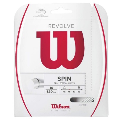 Wilson Revolve 16 - Corda Monofilamento per Racchetta da Tennis 1.30 mm in Polimero Tri-Polimero, Potenza e Comfort Eccezionali
