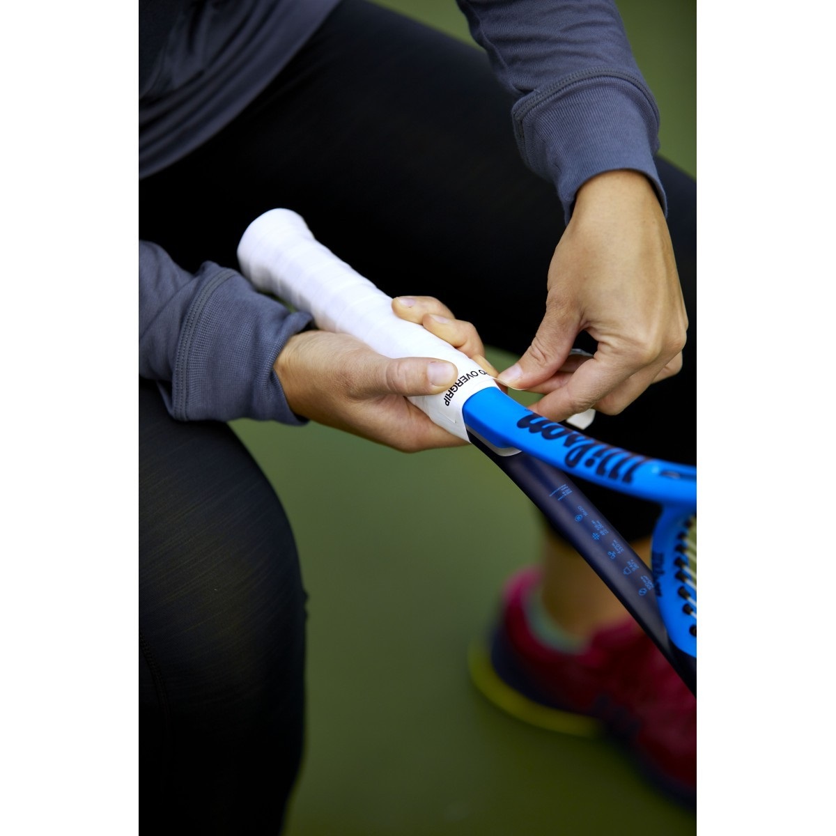 Wilson Pro Overgrip Perforated - Confezione da 12 Pezzi, Bianco