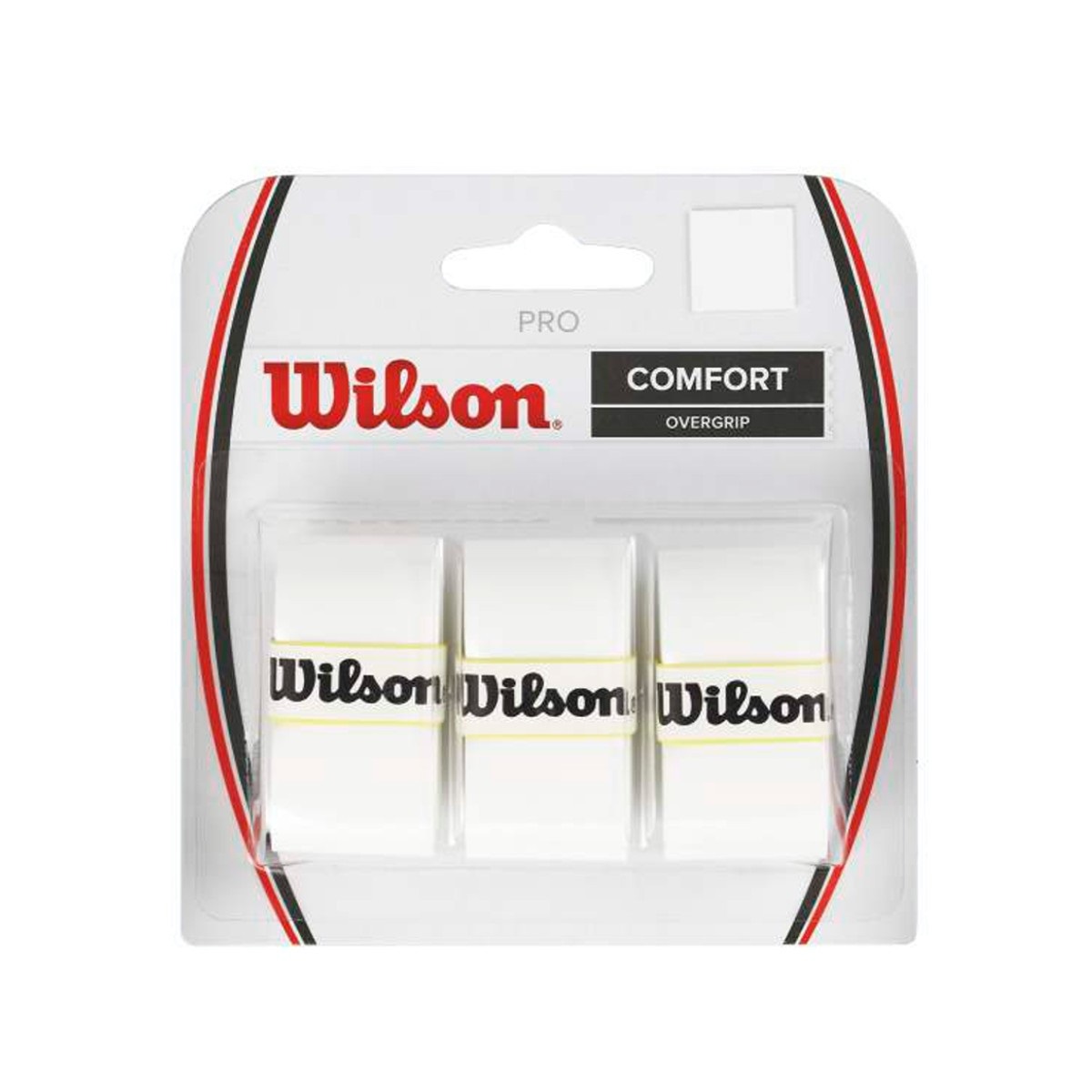 Wilson Pro Overgrip - Grip Tennis Bianco, Confezione da 2 o 3, Morbido e Resistente per Massimo Controllo