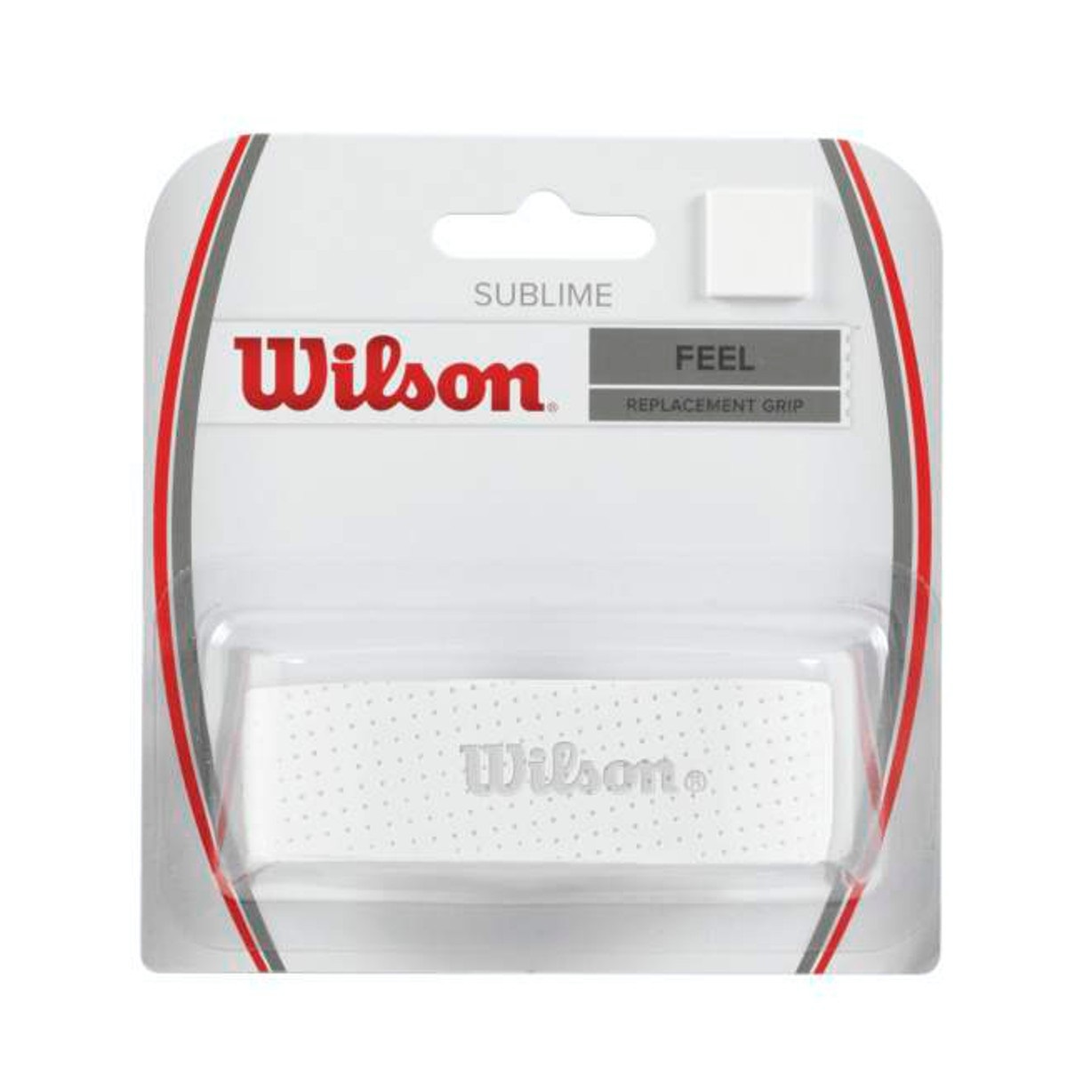 Wilson Sublime Grip - Grip per Racchetta da Tennis Unisex Bianco, 1 Unità con Micro-forature per Assorbimento Ottimale