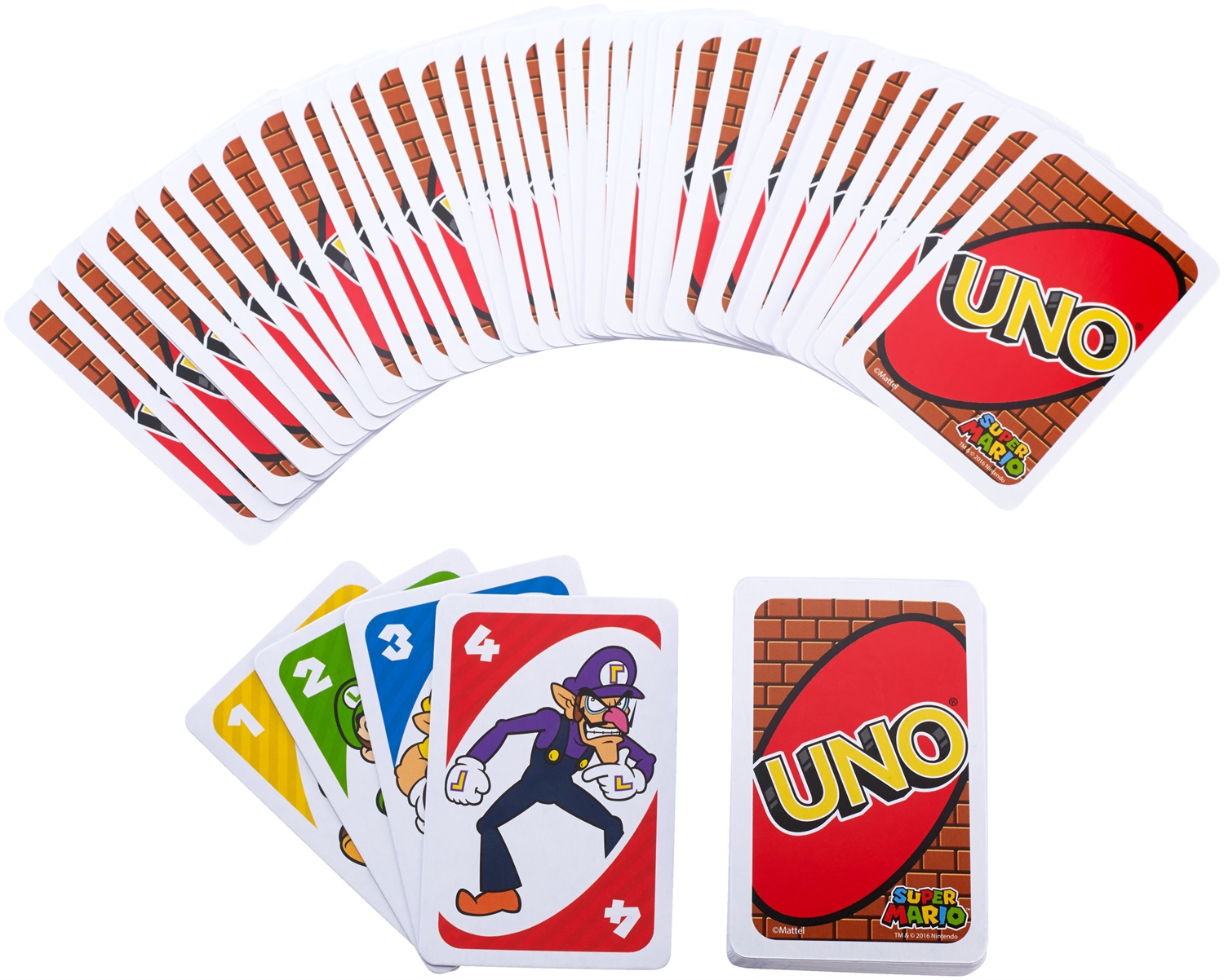 Mattel UNO Super Mario - Gioco di Carte per Famiglie e Bambini, 112 Carte, 2-10 Giocatori, Età 7