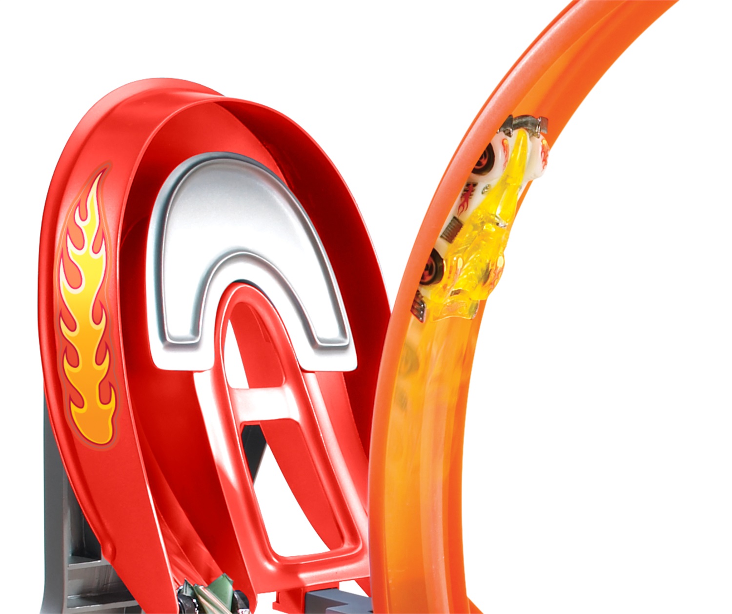 Mattel Hot Wheels Power Shift Raceway FCF18 - Set di Veicoli Giocattolo Motorizzato Arancione