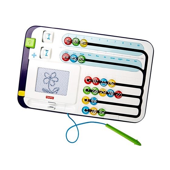 Fisher-Price Fantastimatico Conta e Somma - Giocattolo Educativo per Imparare a Contare con Gettoni Colorati e Lavagnetta Magnetica