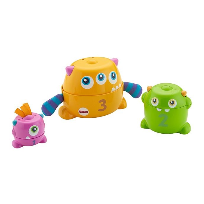 Fisher-Price Mostriciattoli Impilabili - Insegna i Numeri, Sviluppa Capacità di Risoluzione Problemi, Giocattolo per Bambini, FNV36