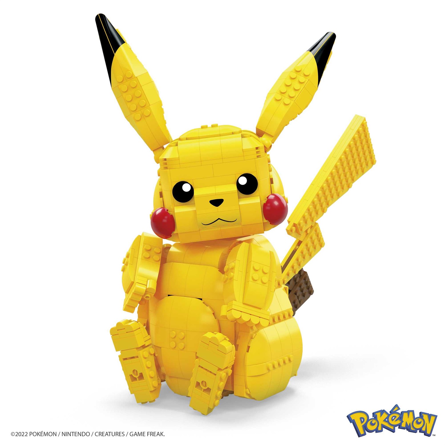 Mattel MEGA Pokémon Pikachu Gigante da 30,5 cm - Figura di costruzione con oltre 600 pezzi, adatta per bambini da 8 anni