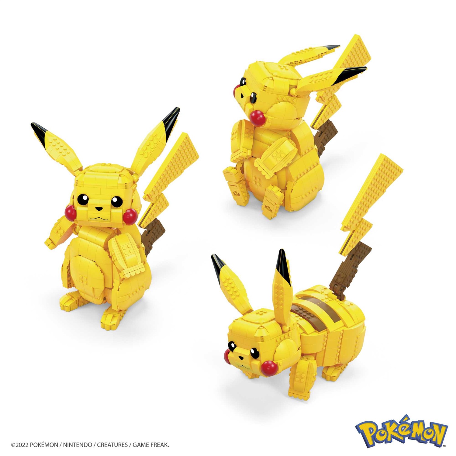 Mattel MEGA Pokémon Pikachu Gigante da 30,5 cm - Figura di costruzione con oltre 600 pezzi, adatta per bambini da 8 anni