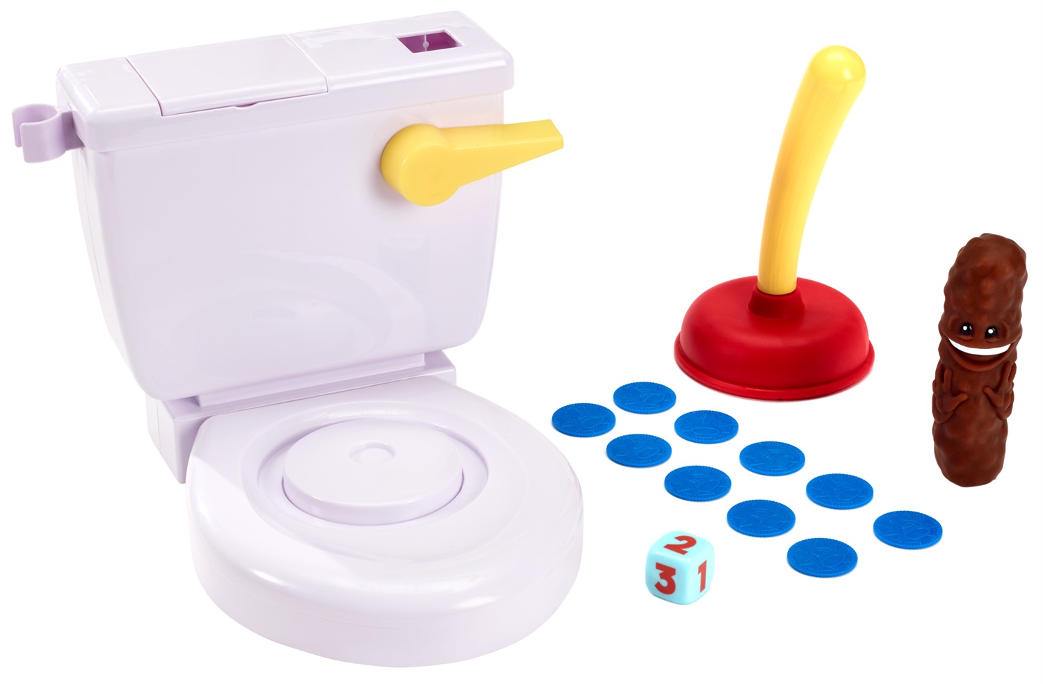 Mattel Acchiappa La Cacca - Gioco da Tavolo con Toilet Incluso per Bambini 5 Anni