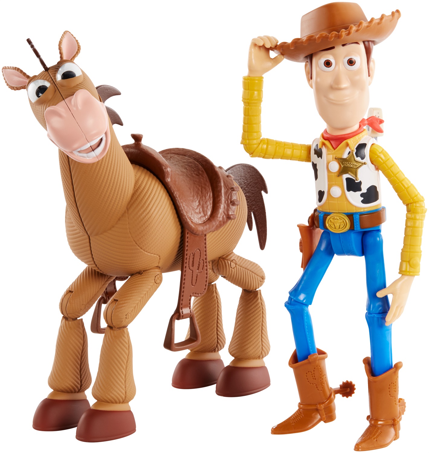 Mattel Toy Story - Set Avventura Woody e Bullseye, Personaggi Snodati in Scala Fedele, Giocattolo per Bambini 3 Anni