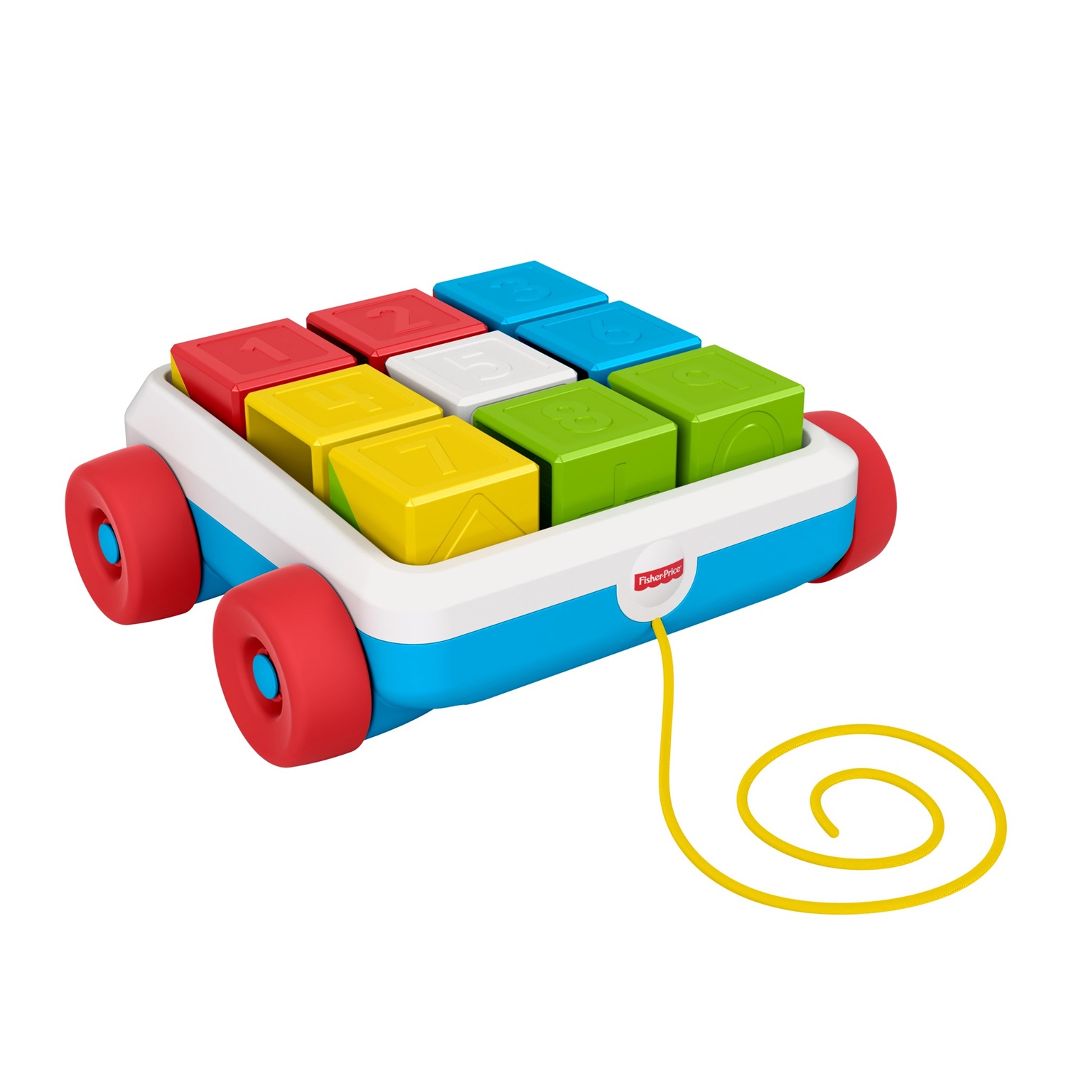 Fisher-Price Blocchi Sempre con Te - Giocattolo Impilabile per Bambini 6 Mesi con Cubi Colorati, Numeri, Lettere e Sonaglino