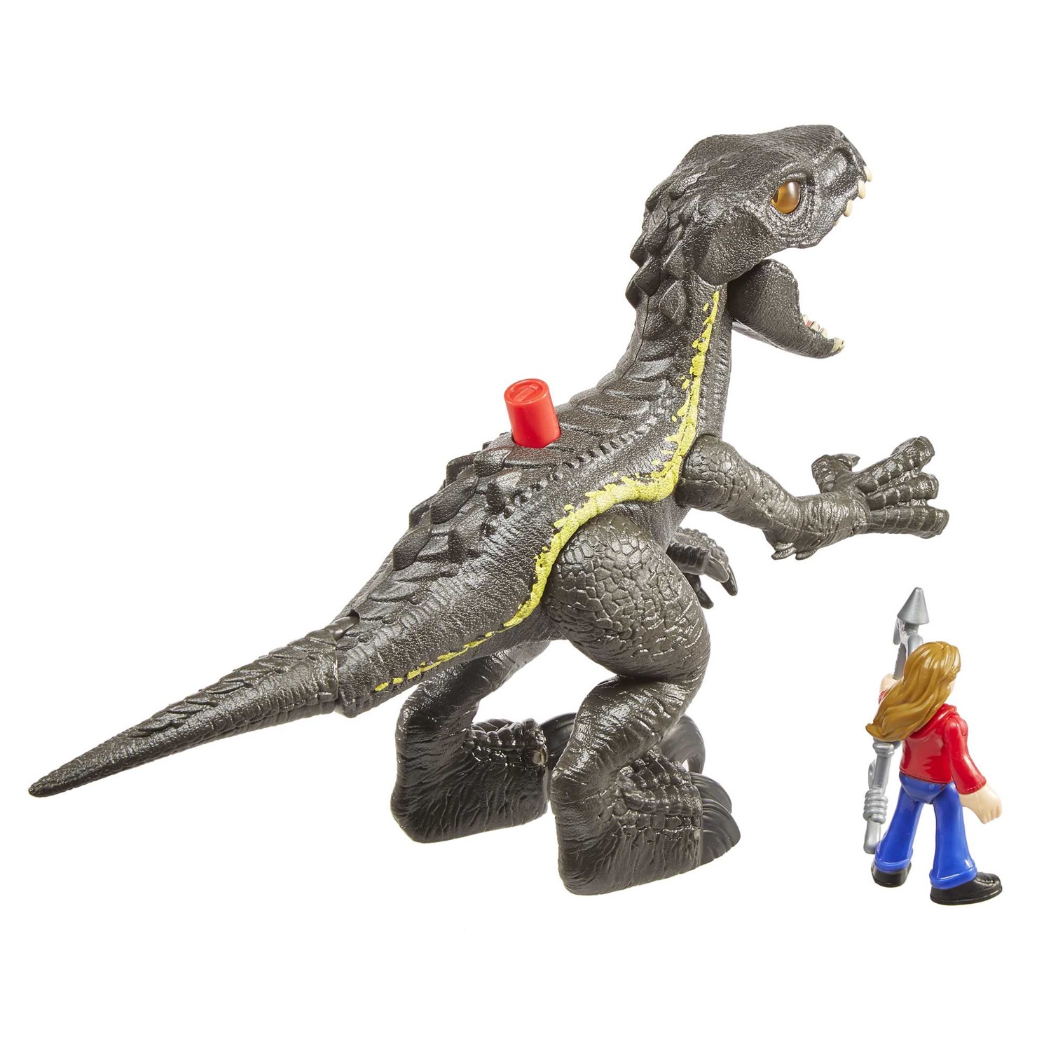 Fisher-Price Imaginext Jurassic World - Set Giocattolo con Dinosauro Indoraptor e Personaggio Maisie per Bambini 3 Anni
