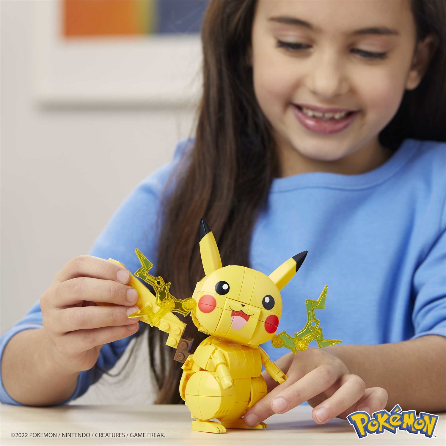 Mattel Mega Pokémon Pikachu Set da Costruzione - 211 Mattoncini, Alto 10 cm con Dettagli Elettro, Giocattolo per Bambini 7 Anni - GMD31