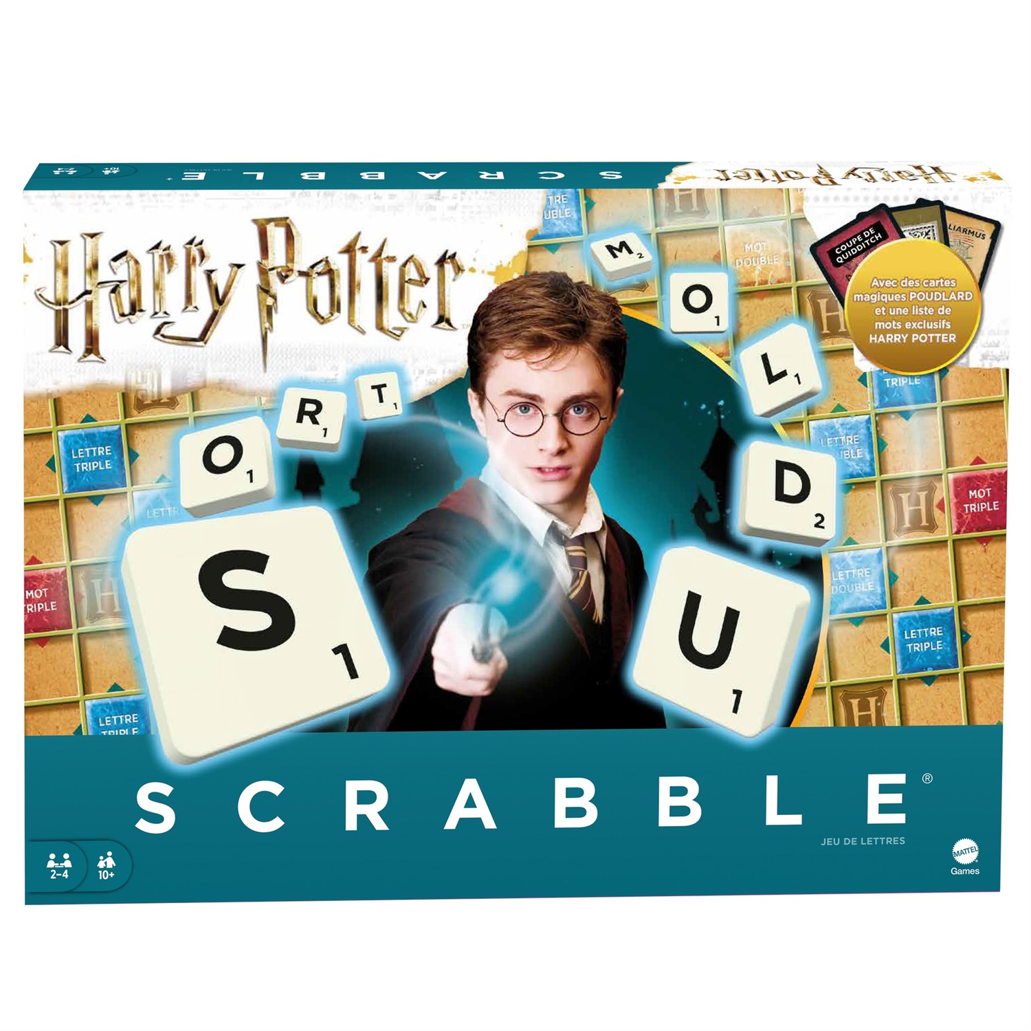 Mattel Games Scrabble Harry Potter - Gioco da tavolo per 2 a 4 giocatori, età 10