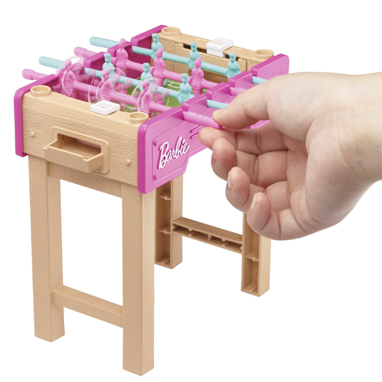 Barbie GRG77 Playset Serata Giochi con Mini Bambola, Cucciolo, Biliardino e Accessori - Giocattolo per Bambini 3 Anni