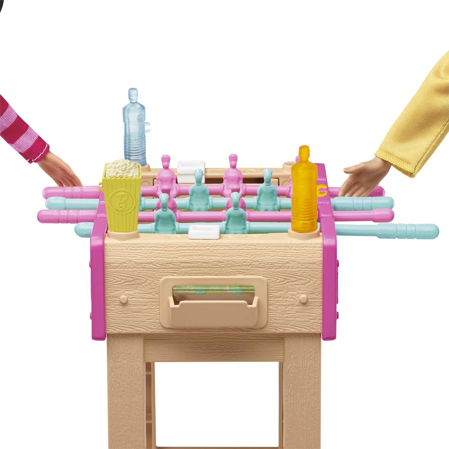 Barbie GRG77 Playset Serata Giochi con Mini Bambola, Cucciolo, Biliardino e Accessori - Giocattolo per Bambini 3 Anni