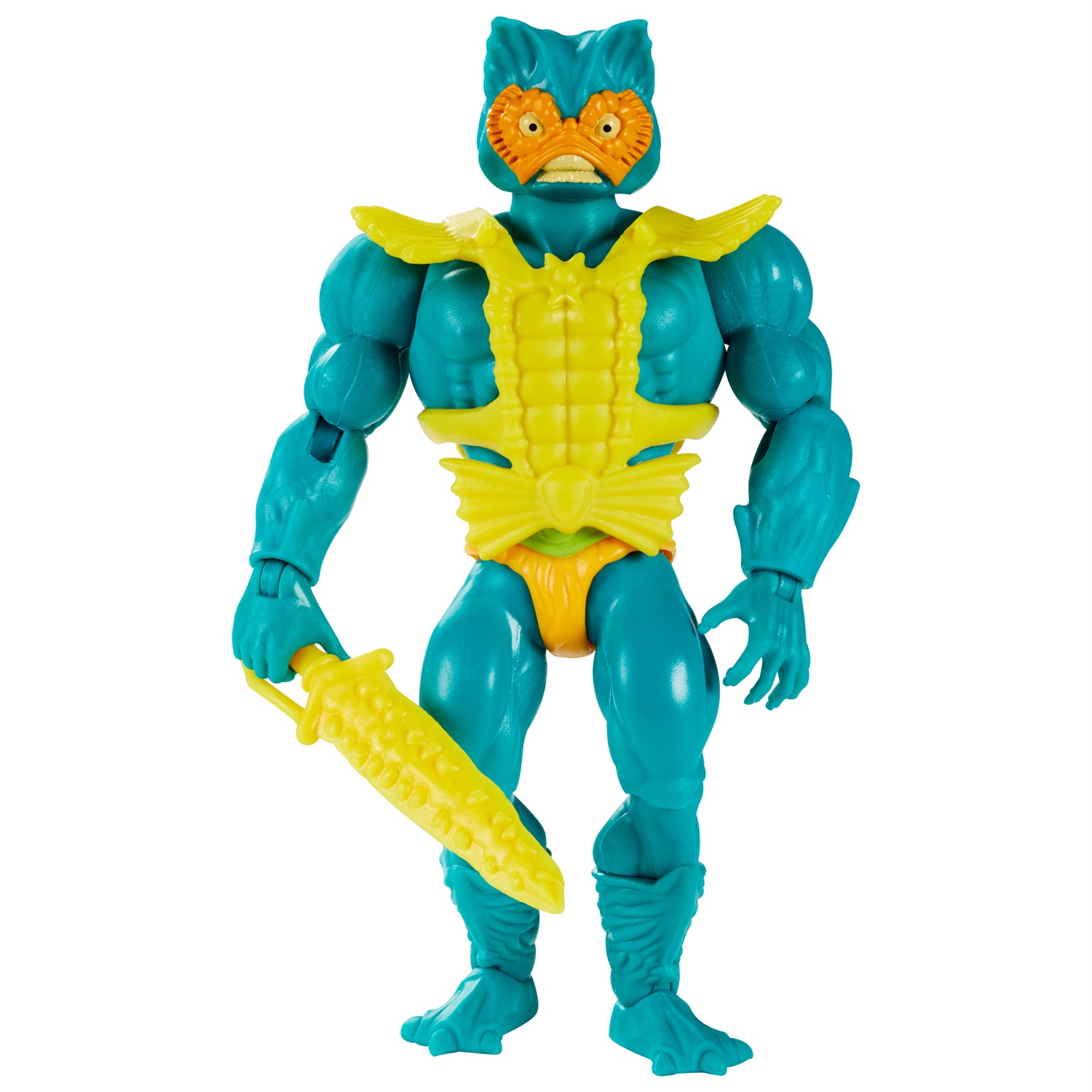 Mattel Masters of the Universe - Origins Mer-Man, Personaggio Articolato da 14 cm con Accessori per Bambini 6 Anni
