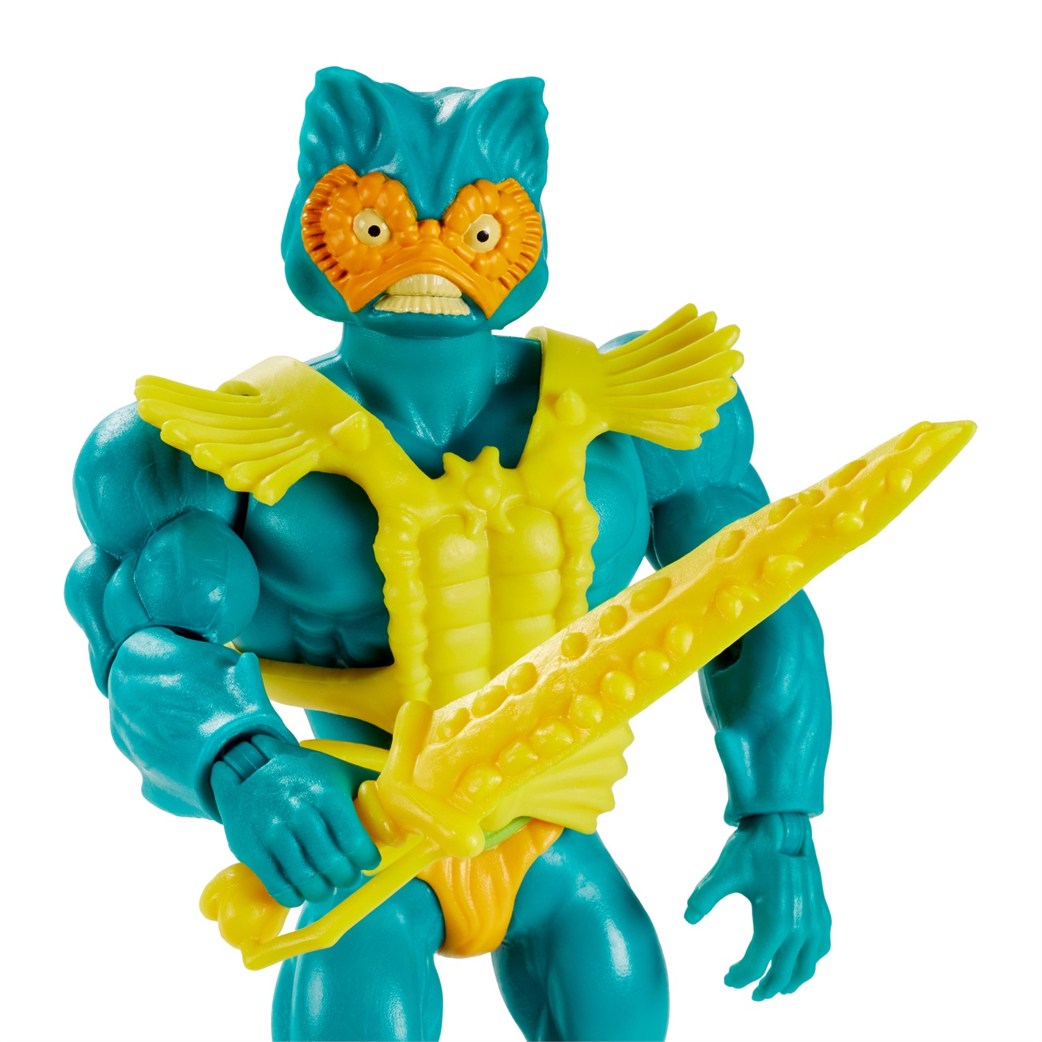 Mattel Masters of the Universe - Origins Mer-Man, Personaggio Articolato da 14 cm con Accessori per Bambini 6 Anni