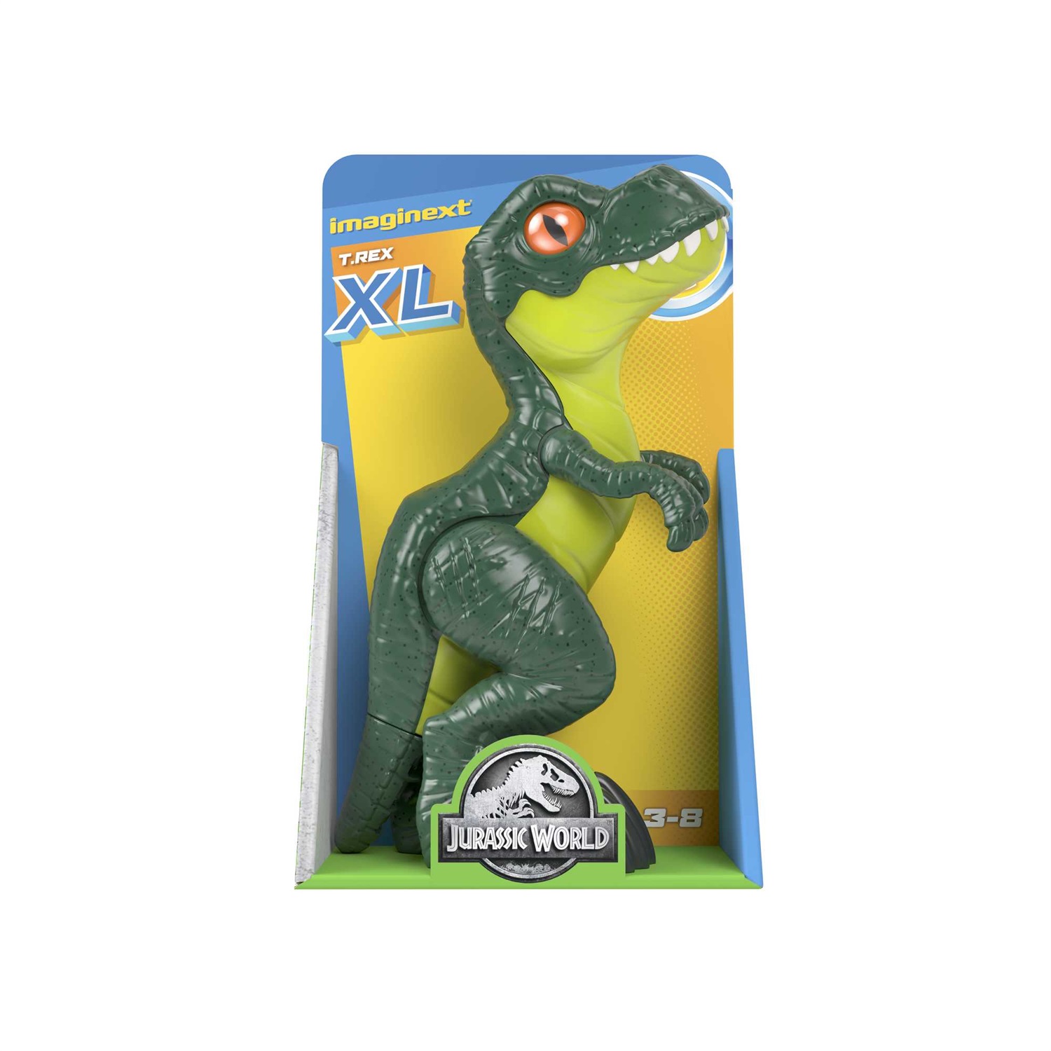 Mattel Imaginext Jurassic World Dinosauri XL Articolati Assortiti per Bambini 3-8 Anni