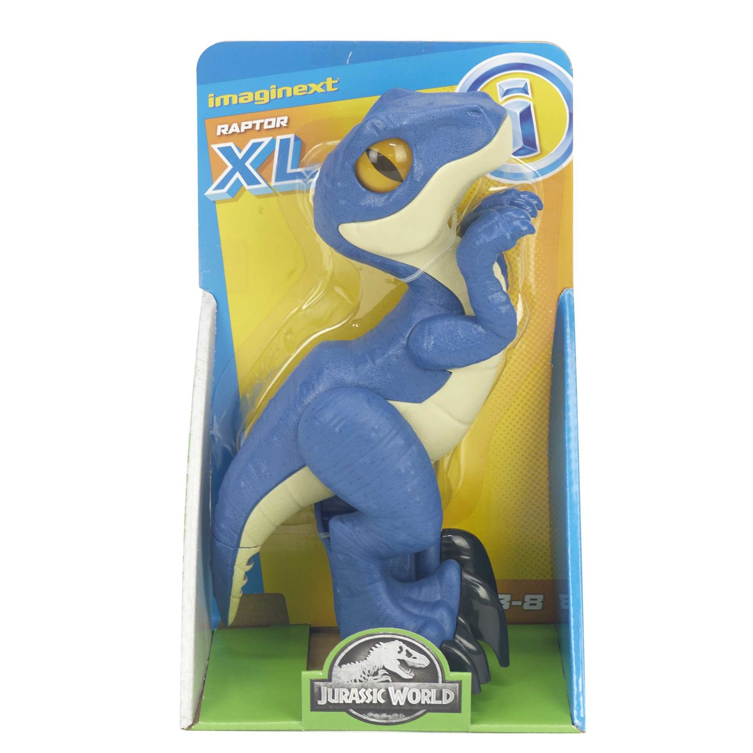 Mattel Imaginext Jurassic World Dinosauri XL Articolati Assortiti per Bambini 3-8 Anni