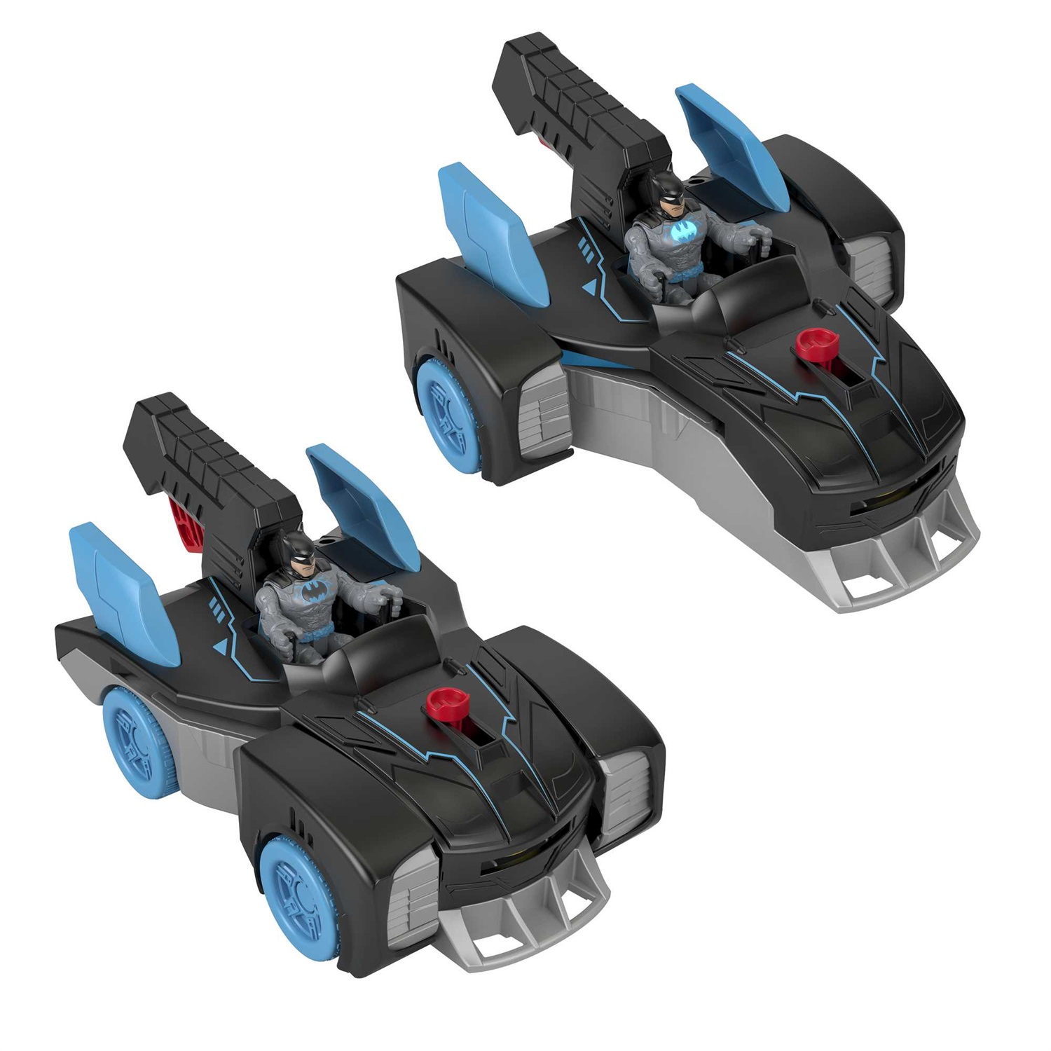Fisher-Price Imaginext DC Super Friends Batmobile Bat-Tech - Veicolo a Spinta Trasformabile con Personaggio di Batman e Luci, Giocattolo per Bambini 3 Anni, GWT24