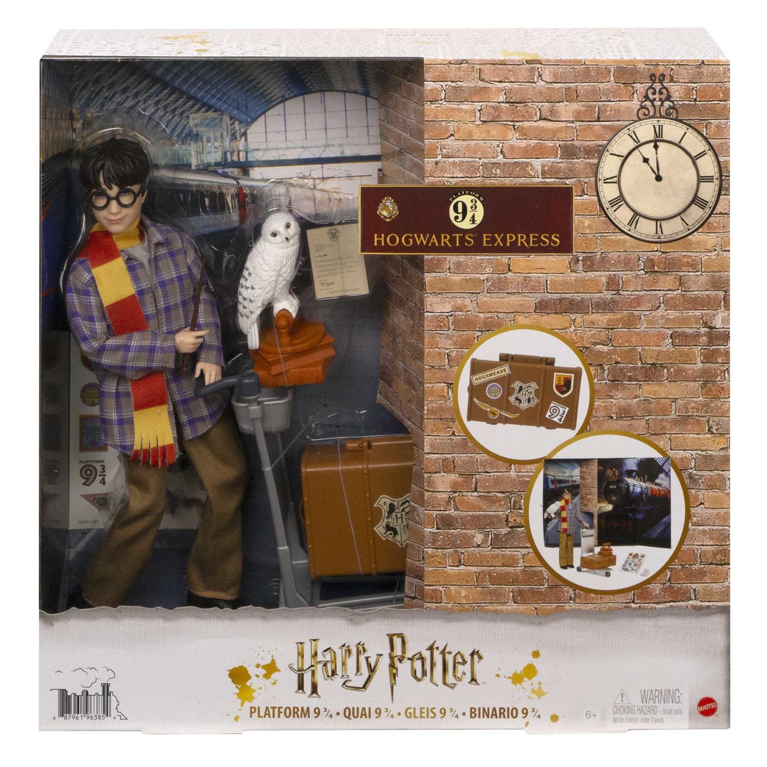 Mattel Harry Potter GXW31 - Personaggio Snodabile con Edvige, Valigie e Accessori, Giocattolo per Bambini 6 Anni