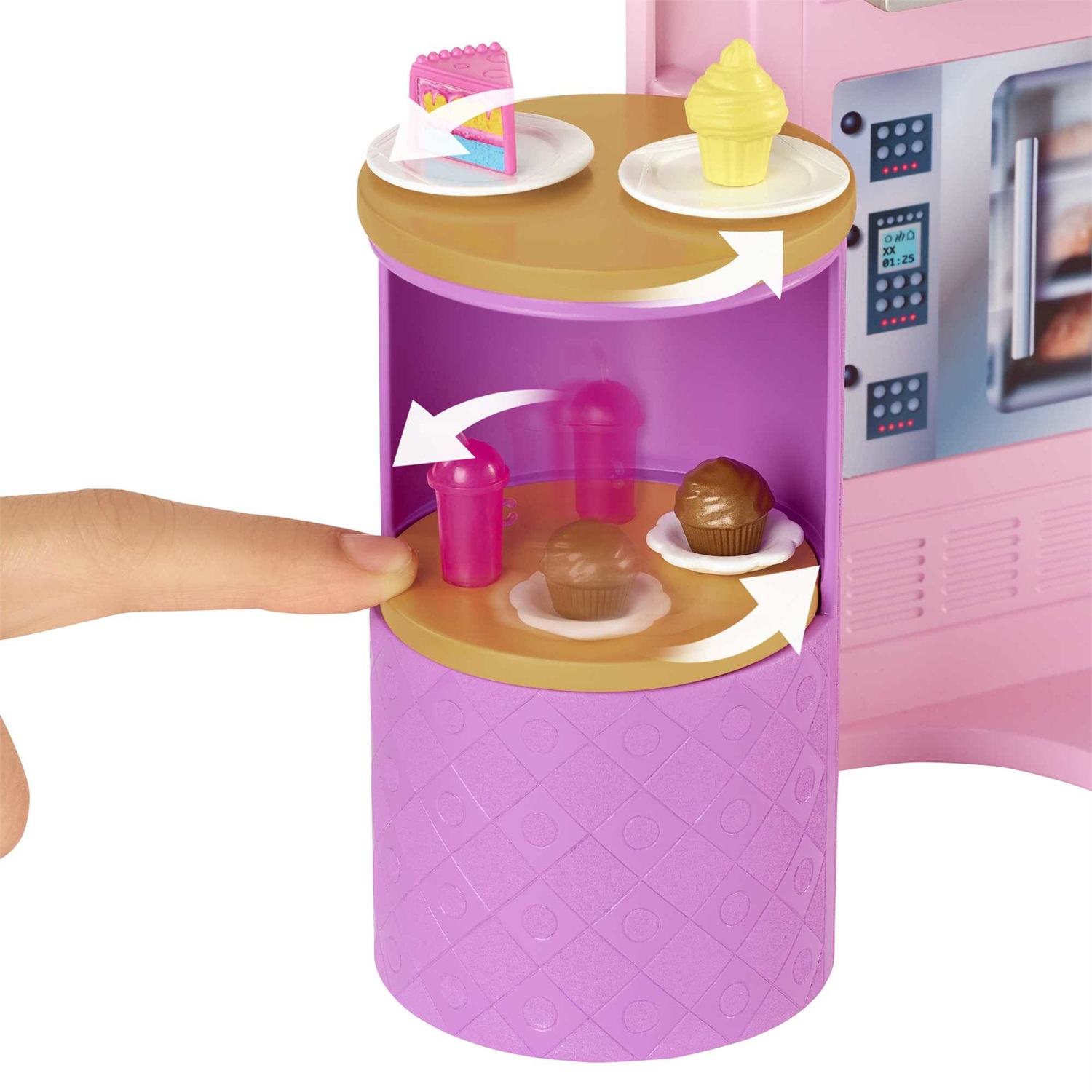 Barbie Playset Il Ristorante - Oltre 30 Accessori da Cucina, 6 Aree da Gioco, Bambola non Inclusa, Giocattolo per Bambini 3 Anni