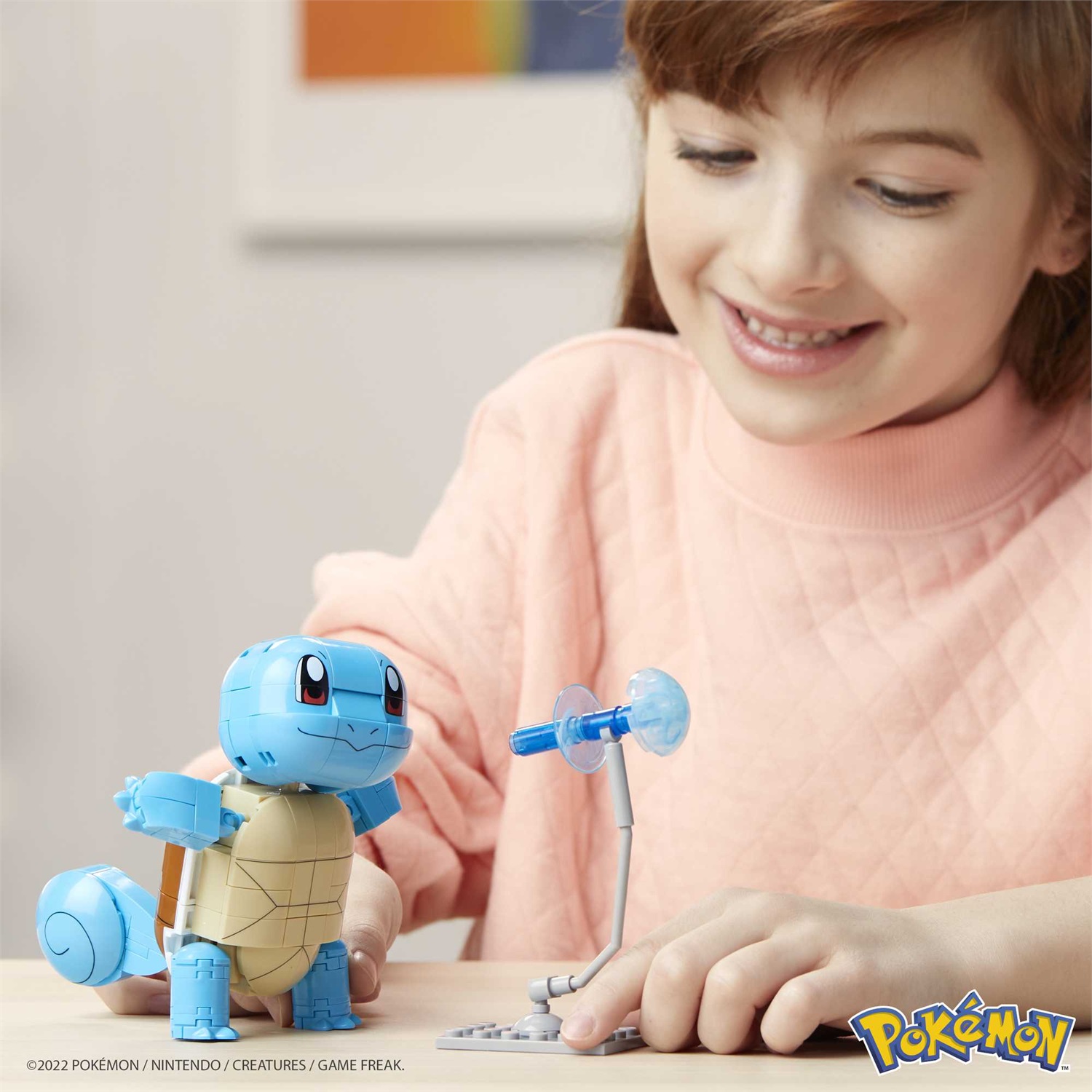 Mega Construx Set da Costruzione Pokémon Squirtle - Personaggio da Costruire ed Esporre, oltre 10 cm, 199 Pezzi, Giocattolo per Bambini 7 Anni