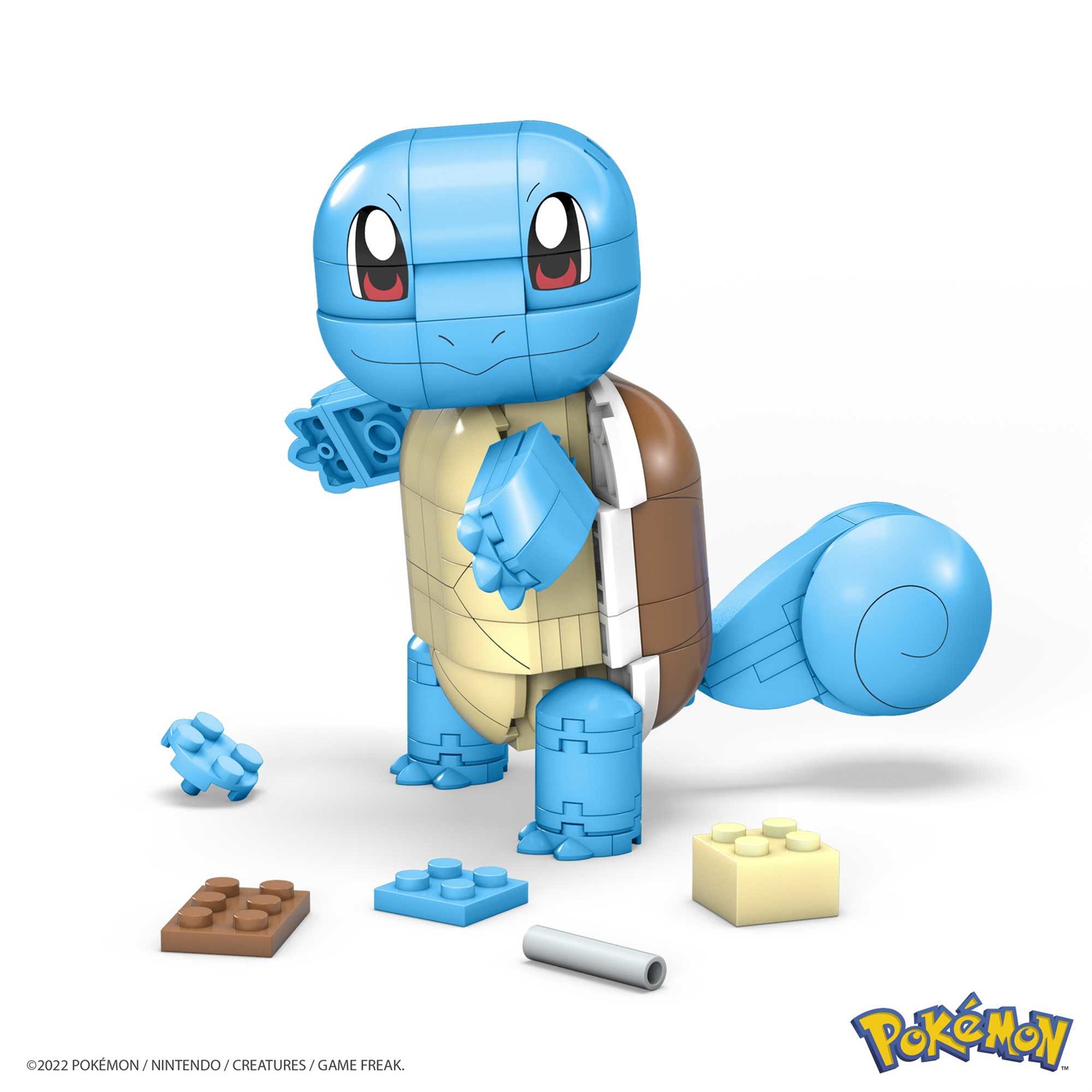 Mega Construx Set da Costruzione Pokémon Squirtle - Personaggio da Costruire ed Esporre, oltre 10 cm, 199 Pezzi, Giocattolo per Bambini 7 Anni