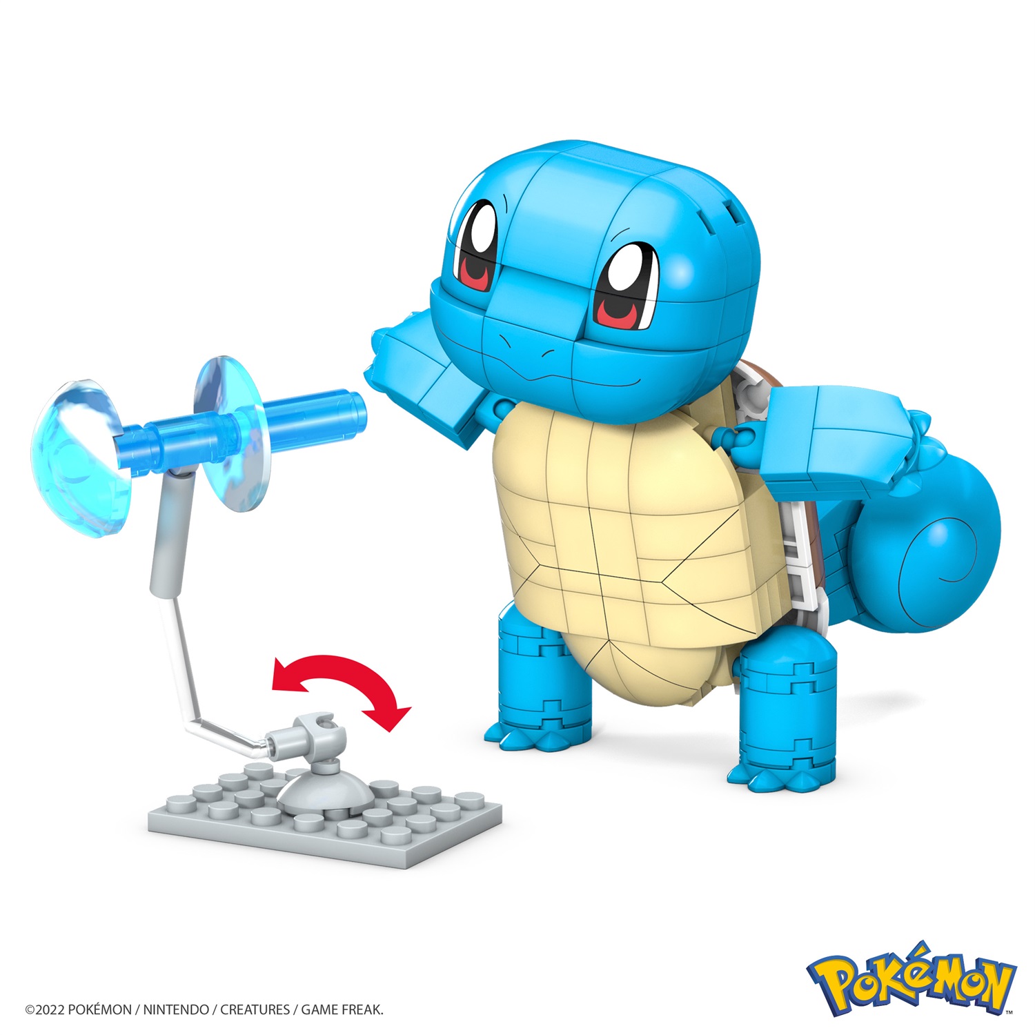 Mega Construx Set da Costruzione Pokémon Squirtle - Personaggio da Costruire ed Esporre, oltre 10 cm, 199 Pezzi, Giocattolo per Bambini 7 Anni