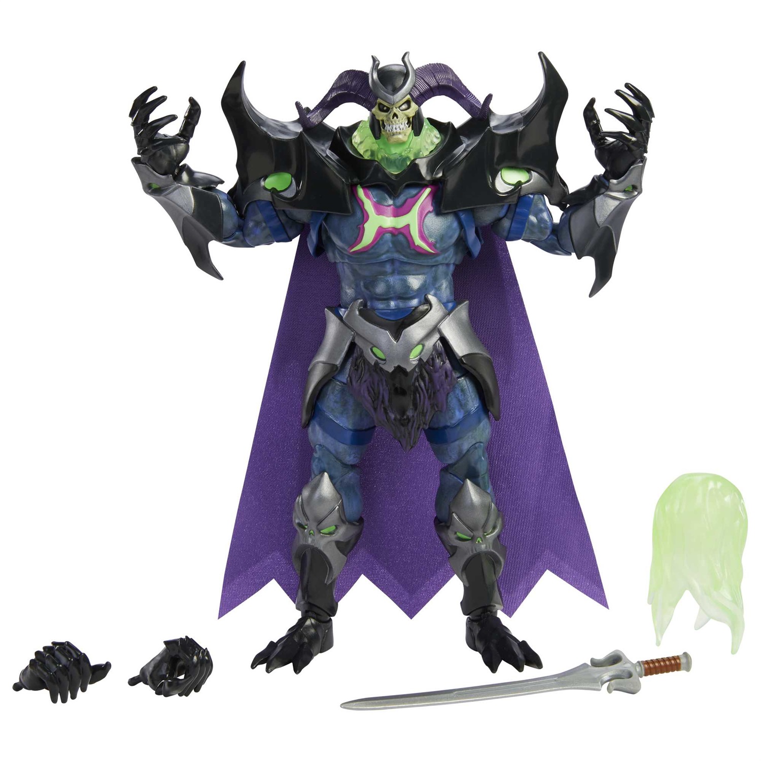 Mattel Masters of the Universe Skeletor Action Figure 9-Inch, 30 Punti di Articolazione, Giocattolo e Collezione per Bambini e Adulti