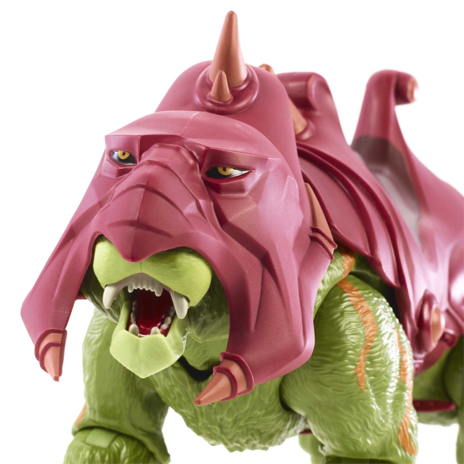 Mattel Masters of the Universe Masterverse Deluxe Revelation Battle Cat Snodato 36 cm con Corazza e Casco Rimovibili - Giocattolo per Bambini 6 Anni