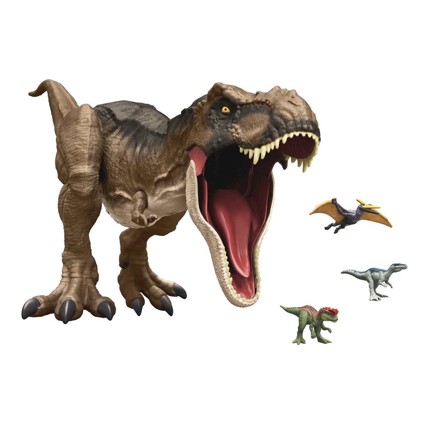 Mattel Jurassic World Super Colossal Tirannosauro Rex Snodato - Action Figure Giocattolo per Bambini 4 Anni