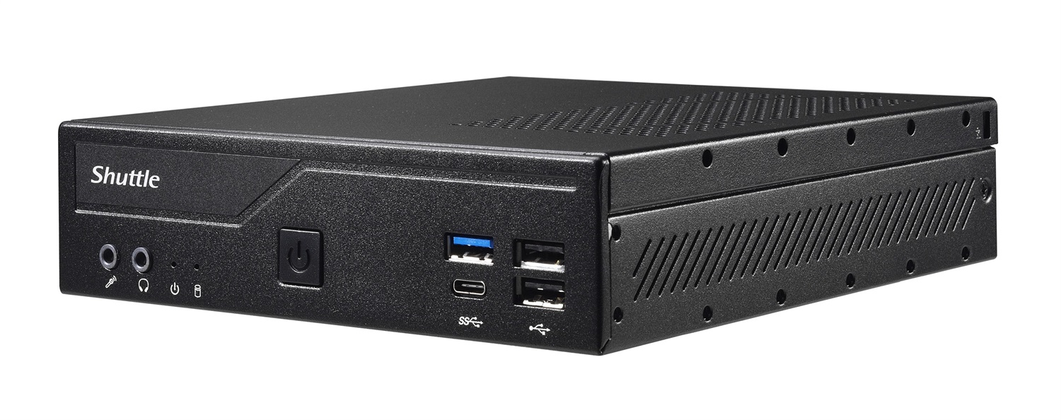 Shuttle DH610 Mini PC Barebone Nero LGA 1700, 1,3 l, Supporto fino a 64 GB DDR4-SDRAM