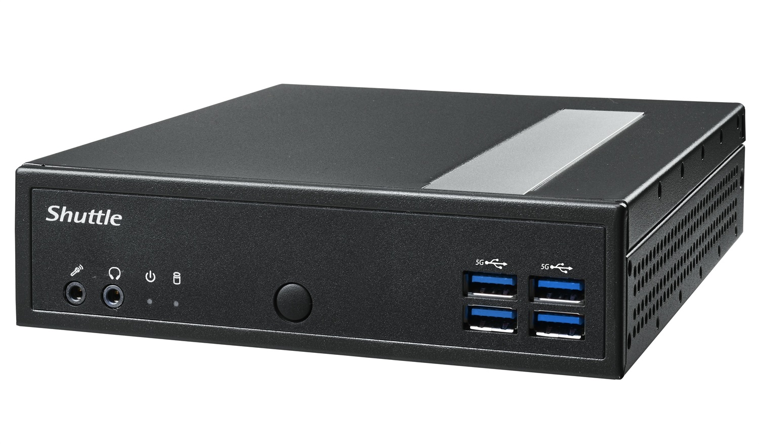 Shuttle DL30N Barebone Mini PC 1.35L con Processore Intel N100, RAM Fino a 16GB, Supporto HDD e SSD, Nero