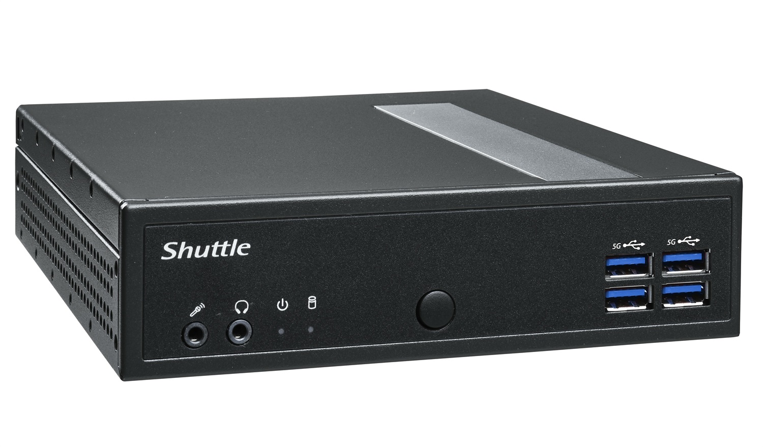 Shuttle DL30N Barebone Mini PC 1.35L con Processore Intel N100, RAM Fino a 16GB, Supporto HDD e SSD, Nero