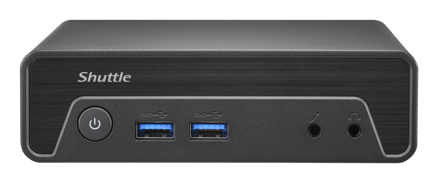 Shuttle Nano PC NE10N Mini PC Barebone Nero con Processore Intel N100 3.4GHz e Dimensioni 0,6 l