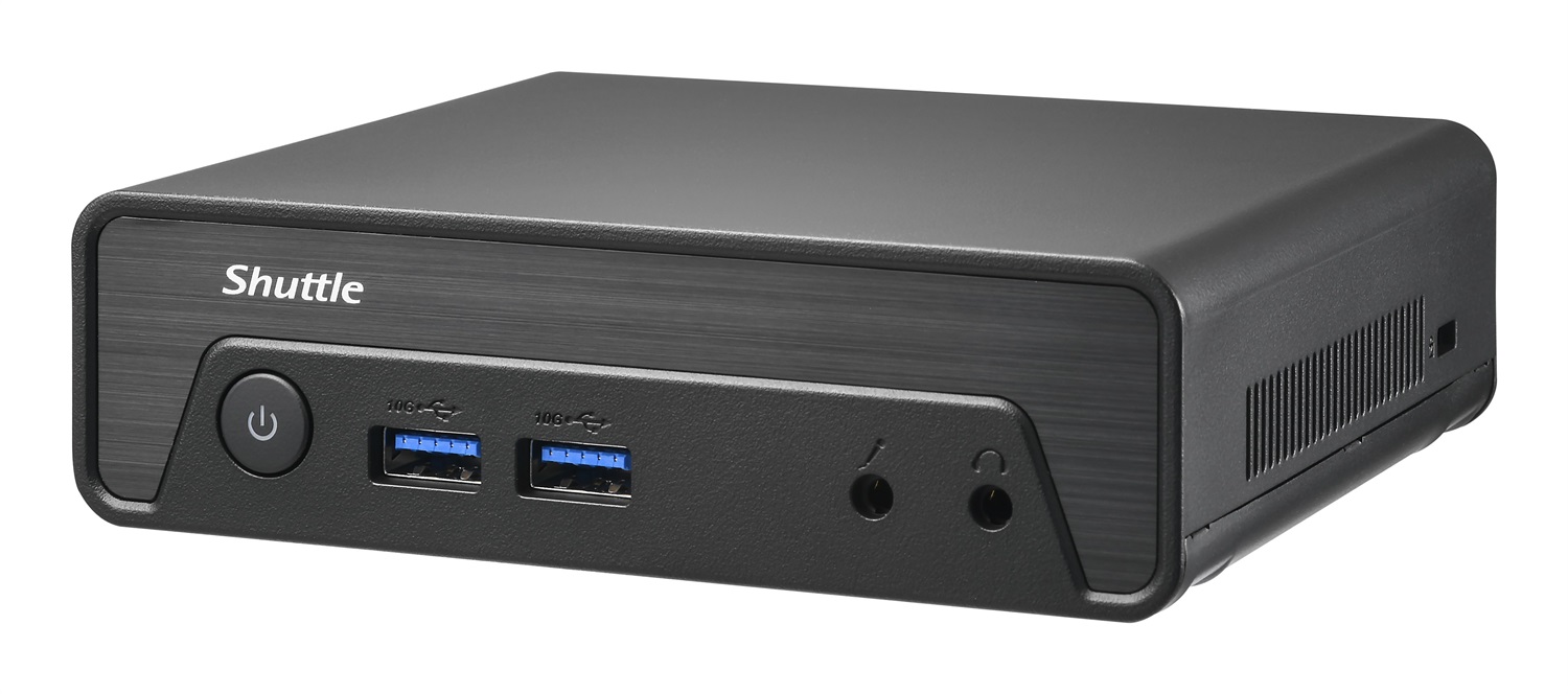 Shuttle Nano PC NE10N Mini PC Barebone Nero con Processore Intel N100 3.4GHz e Dimensioni 0,6 l
