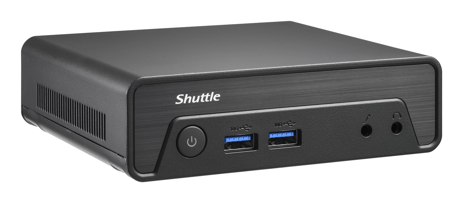 Shuttle Nano PC NE10N Mini PC Barebone Nero con Processore Intel N100 3.4GHz e Dimensioni 0,6 l