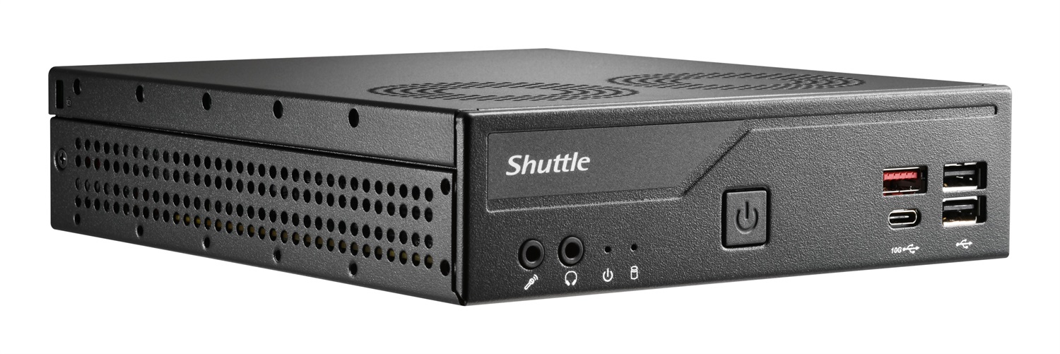 Shuttle Slim PC DH810 Mini PC Barebone 1.35L Nero LGA 1851 (Socket V1) - Supporto DDR5, 96 GB RAM Max
