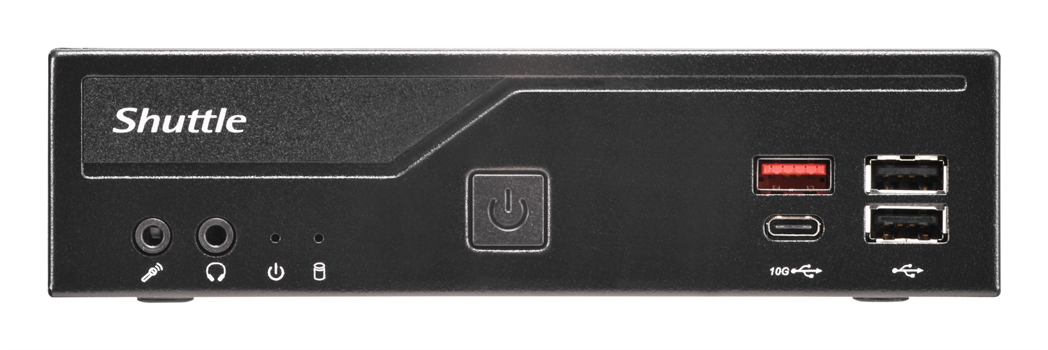 Shuttle Slim PC DH810 Mini PC Barebone 1.35L Nero LGA 1851 (Socket V1) - Supporto DDR5, 96 GB RAM Max