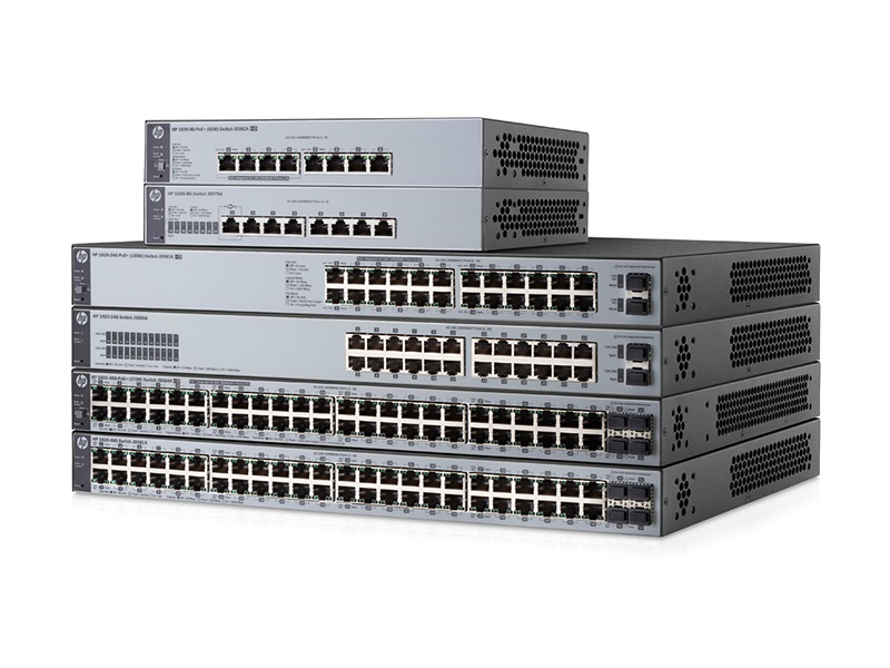 HP 1820-24G-PoE Switch Gestito L2 Gigabit Ethernet 24 Porte PoE 185W 1U Grigio