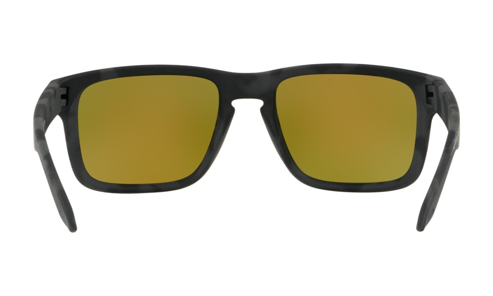 Oakley Holbrook Black Camo Occhiali da Sole Prizm Ruby - Design Rettangolare Unisex