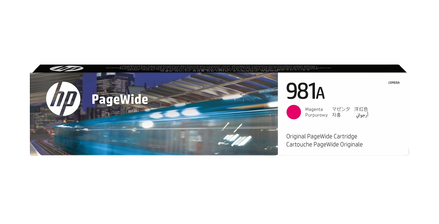 HP Cartuccia d'inchiostro Magenta Originale J3M69A 981A - 6000 Pagine, Inchiostro a Base di Pigmento, 69 ml