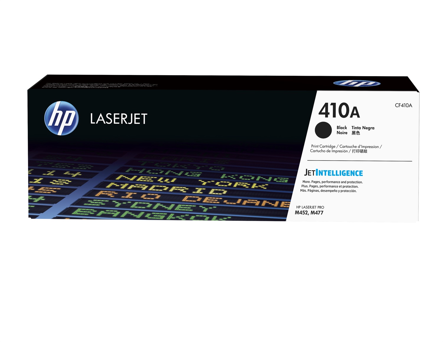 HP Cartuccia Toner Originale Nero LaserJet 410A CF410A - Capacità 2300 Pagine, Compatibile con Color LaserJet Pro M377dw, M452dn, M452nw, M477fdn, M477fdw