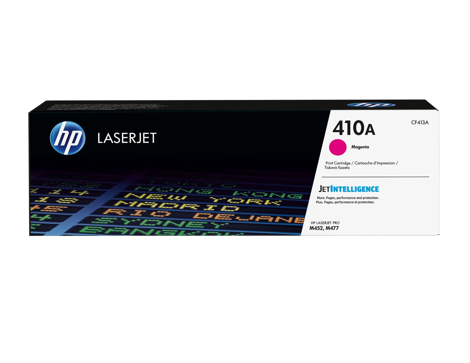 HP Cartuccia Toner Originale Magenta CF413A 410A - 2300 Pagine per Color LaserJet Pro M452dn, M452nw, M377dw, M477fdn, M477fdw